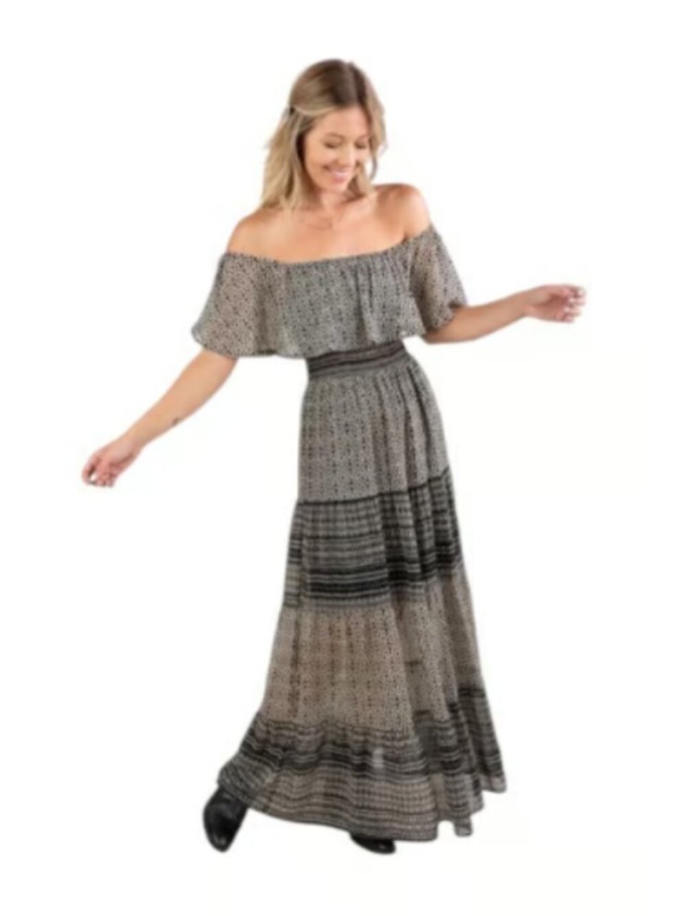 Lovestitch NWT off shoulder maxi dress L